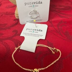 Puravida bracelet and ring set BEST FRIENDS ANIMAL SOCIETY